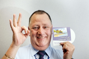 First Glasgow driver David Coleman gives the sign for ‘ok’. 